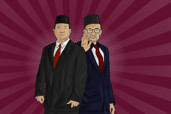 Prabowo Subianto dan Anwar Ibrahim 