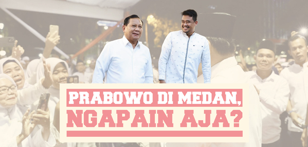 Kegiatan Prabowo di Medan