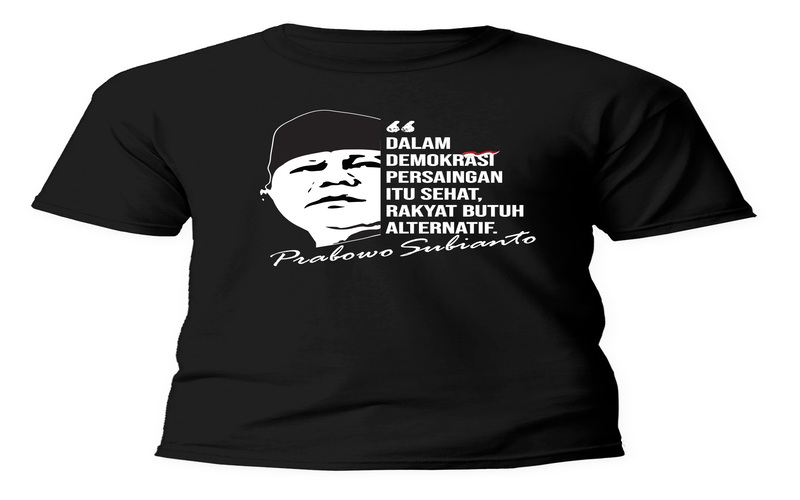 T Shirt Hitam Prabowo 